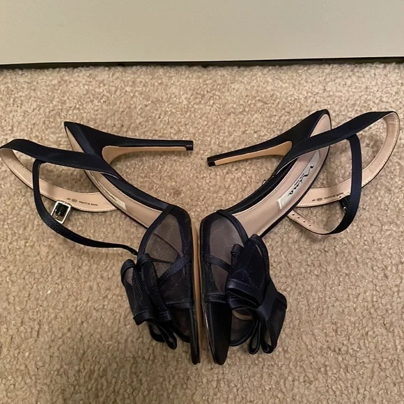 Nina navy blue sandals - Picture 3 of 6